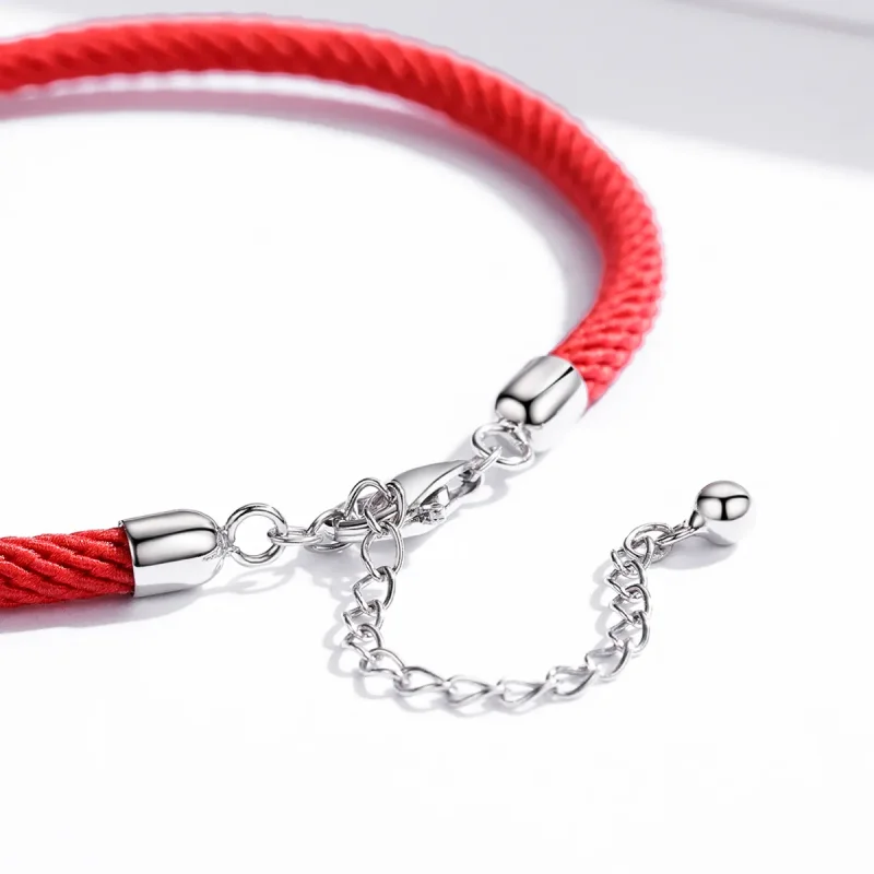 (immagine per) Braccialetti di corda Corda Rossa - SCB166 - Visualizza 4