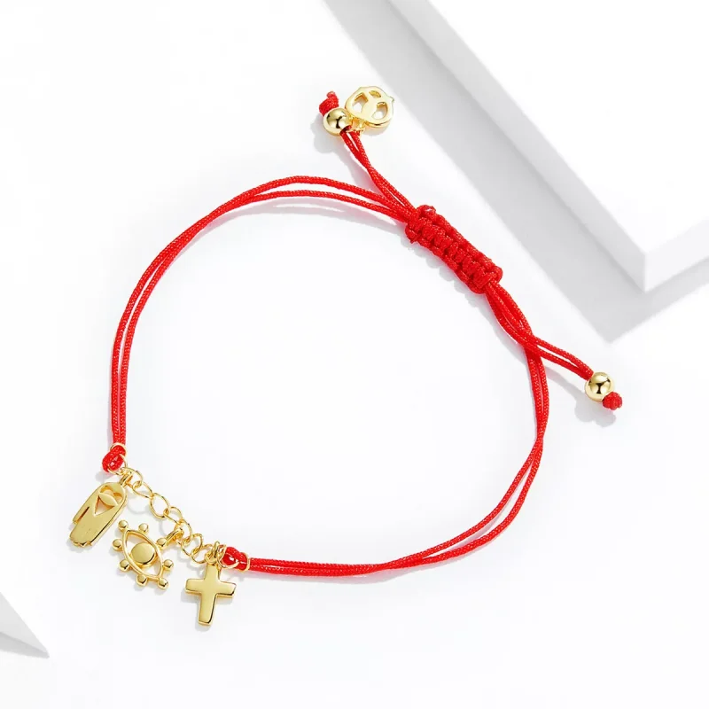 (immagine per) Braccialetti di corda Simbolo fortunato - SCB226 - Visualizza 3
