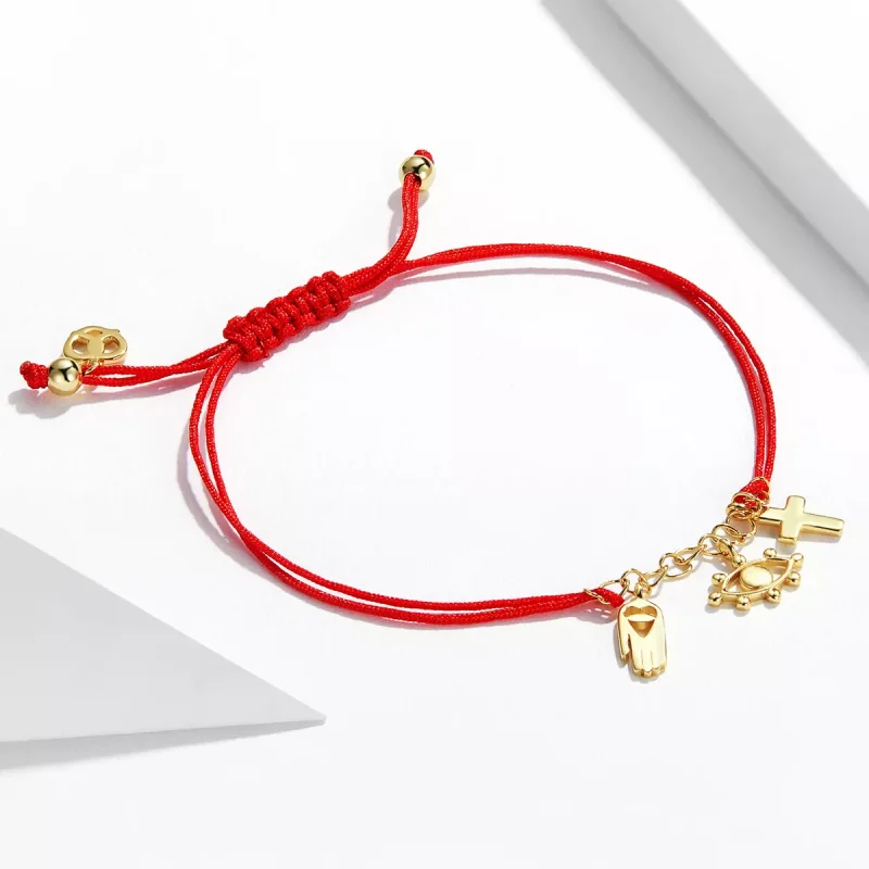 (immagine per) Braccialetti di corda Simbolo fortunato - SCB226 - Visualizza 4