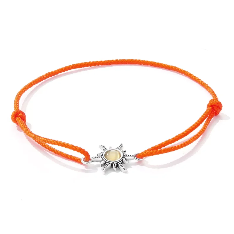 (immagine per) Braccialetti di corda Sole arancione - SCB230 - Visualizza 2