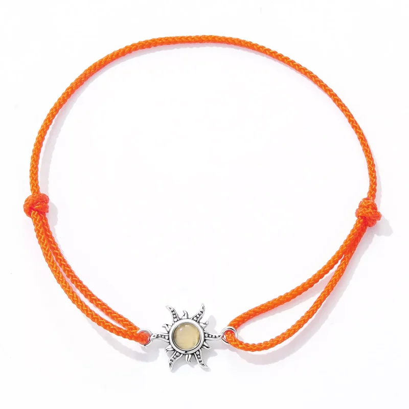 (immagine per) Braccialetti di corda Sole arancione - SCB230 - Visualizza 3