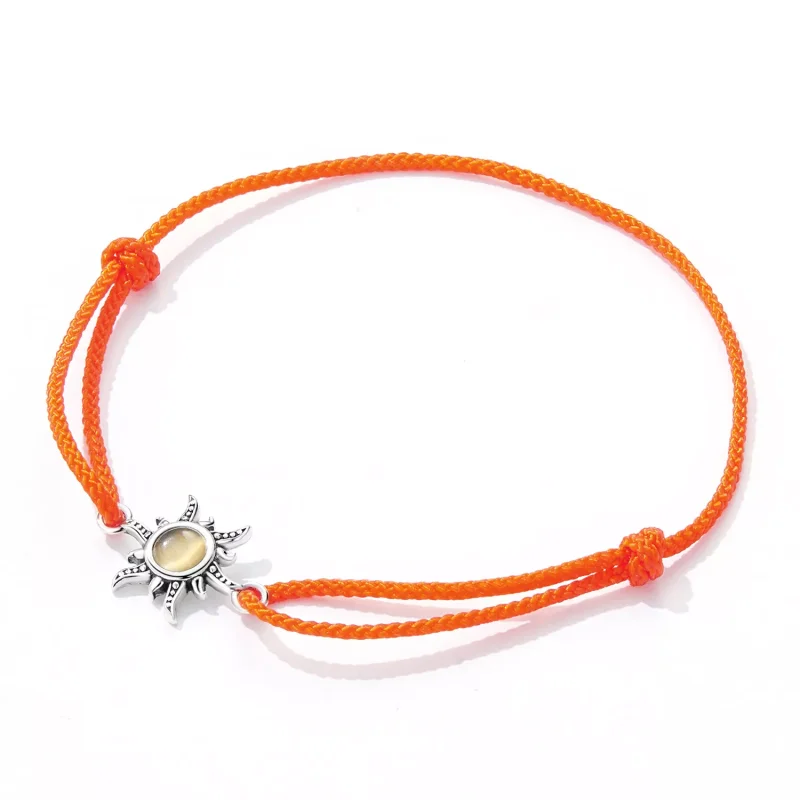 (immagine per) Braccialetti di corda Sole arancione - SCB230 - Visualizza 4