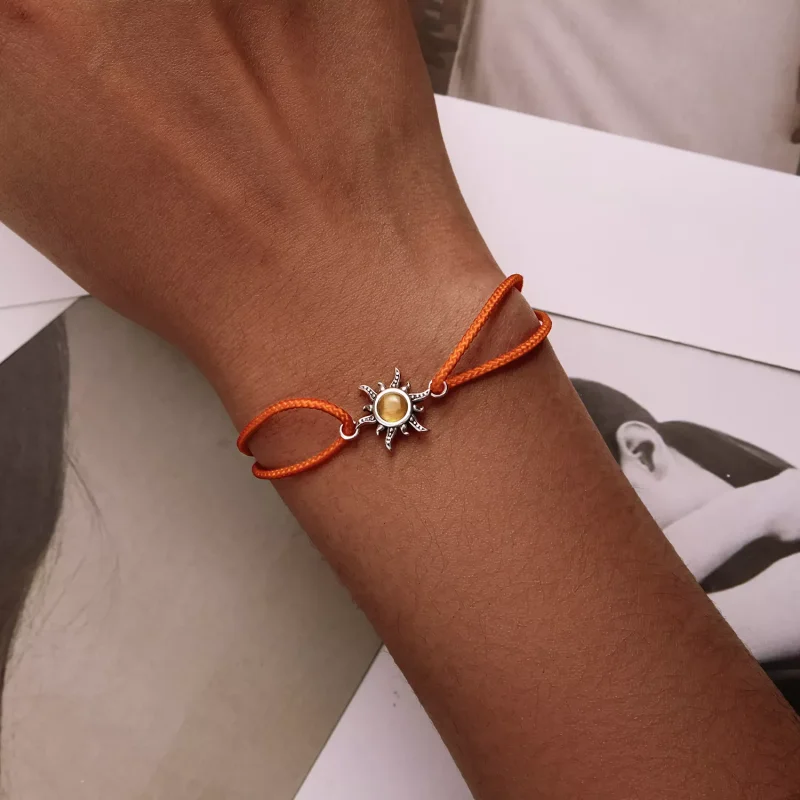 (immagine per) Braccialetti di corda Sole arancione - SCB230 - Visualizza 5