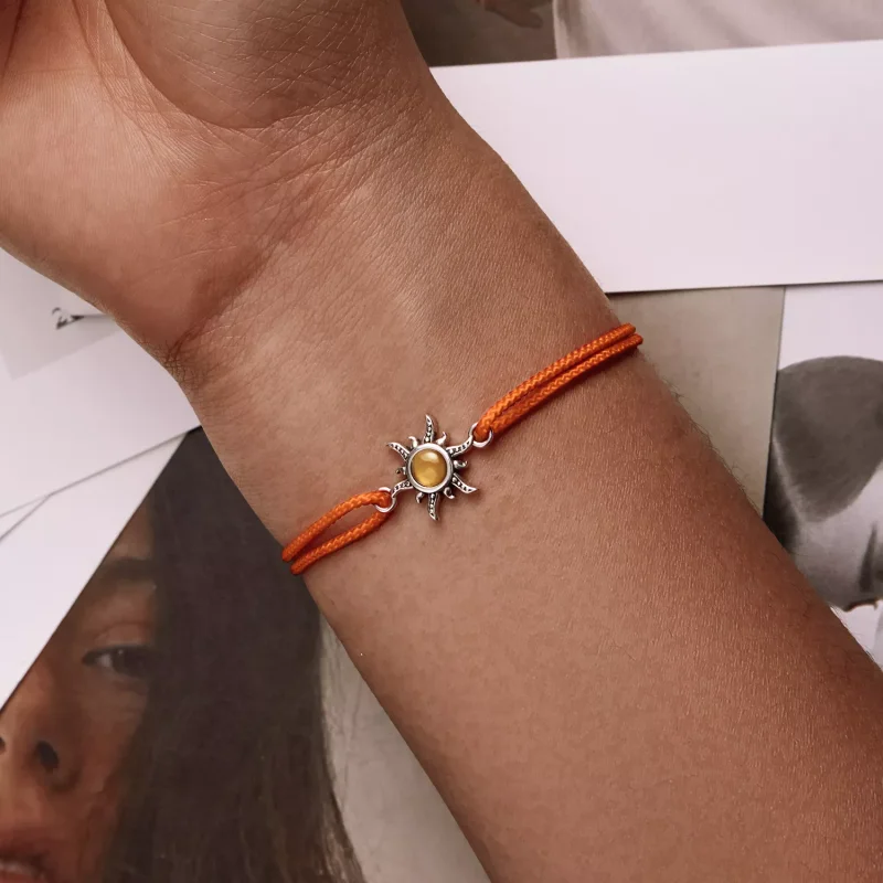 (immagine per) Braccialetti di corda Sole arancione - SCB230 - Visualizza 6