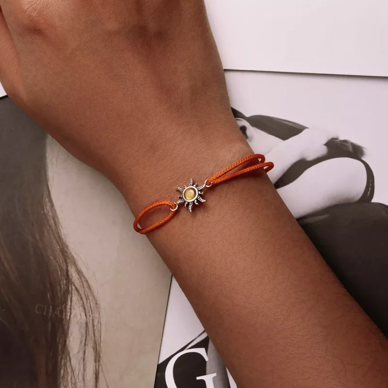 (immagine per) Braccialetti di corda Sole arancione - SCB230 - Visualizza 7