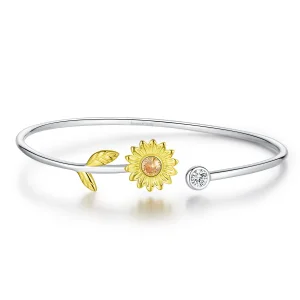 (immagine per) Bracciali aperti tipo Pandora Bicolore Daisy fresca - BSB045
