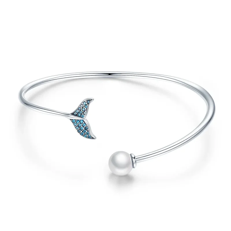 (immagine per) Bracciali aperti tipo Pandora Lacrima di sirena - SCB123
