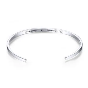 (immagine per) Bracciali aperti tipo Pandora Niente è impossibile - SCB160
