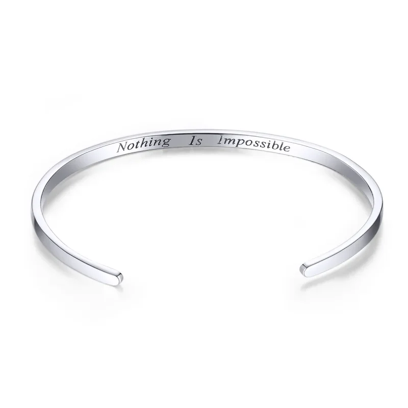 (immagine per) Bracciali aperti tipo Pandora Niente è impossibile - SCB160