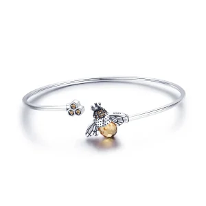 (immagine per) Bracciali aperti tipo Pandora Storia dell'ape - SCB104