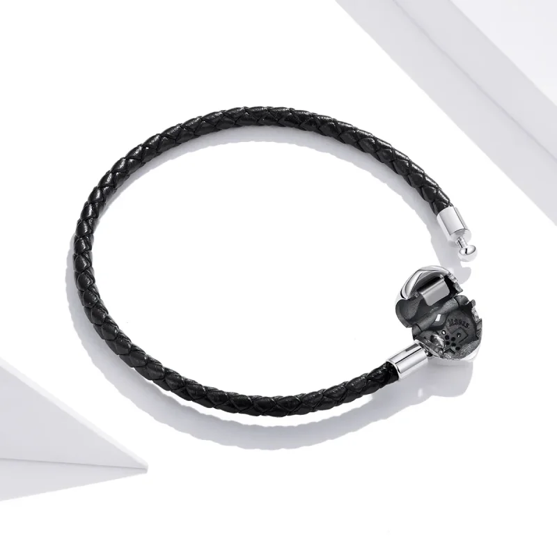 (immagine per) Bracciali in pelle tipo Pandora Croce moderna - SCB205 - Visualizza 4