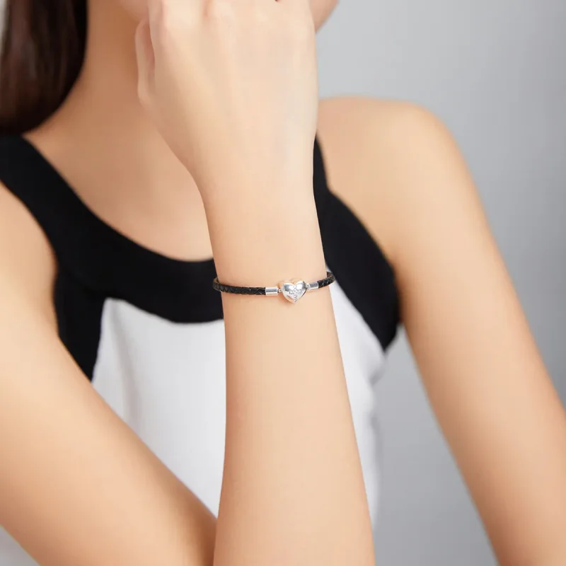 (immagine per) Bracciali in pelle tipo Pandora Croce moderna - SCB205 - Visualizza 6