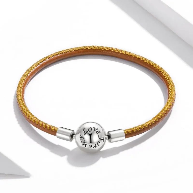 (immagine per) Bracciali in pelle tipo Pandora Famiglia per sempre - SCB215 - Visualizza 4