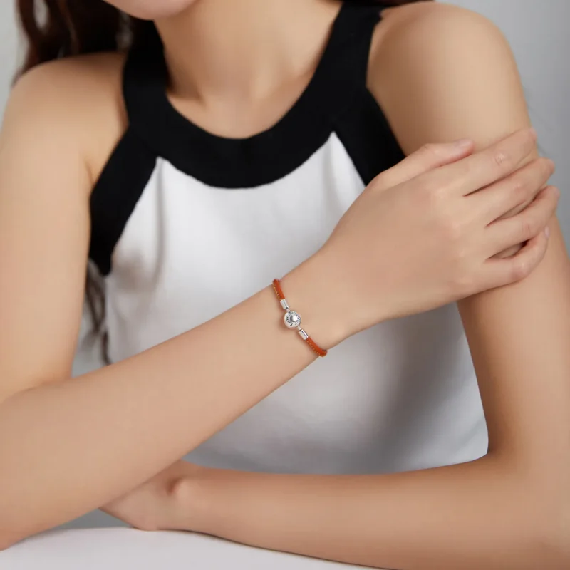 (immagine per) Bracciali in pelle tipo Pandora Famiglia per sempre - SCB215 - Visualizza 5