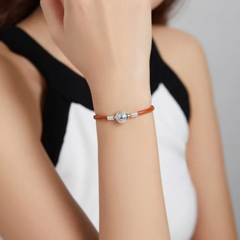 (immagine per) Bracciali in pelle tipo Pandora Famiglia per sempre - SCB215 - Visualizza 6