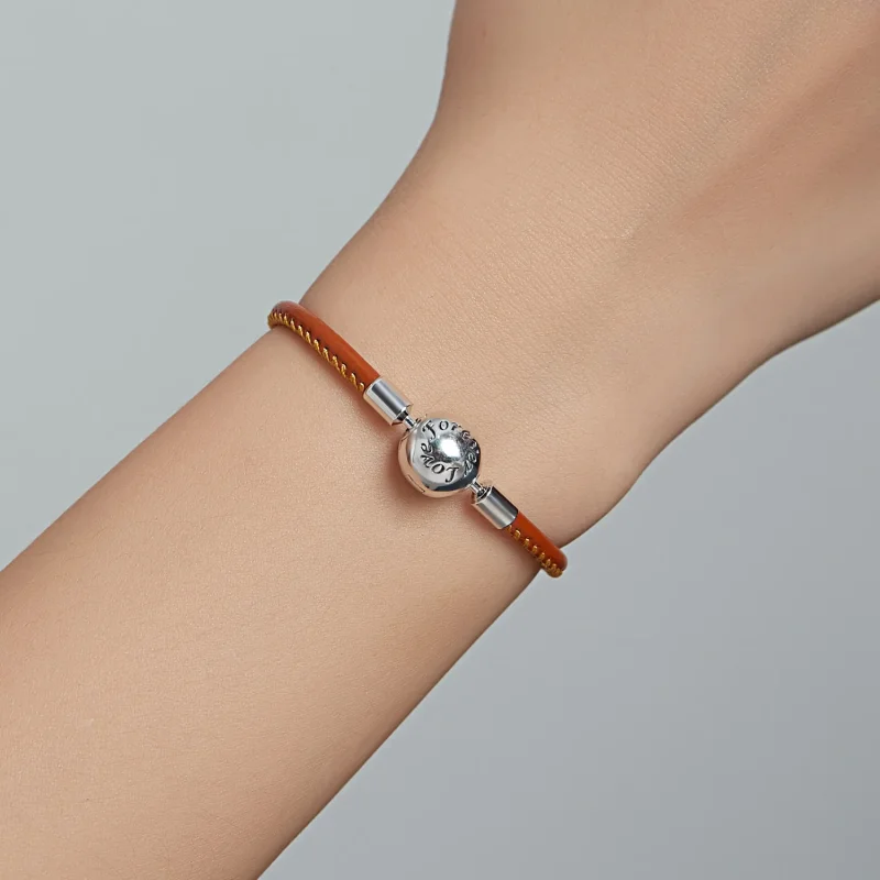 (immagine per) Bracciali in pelle tipo Pandora Famiglia per sempre - SCB215 - Visualizza 7