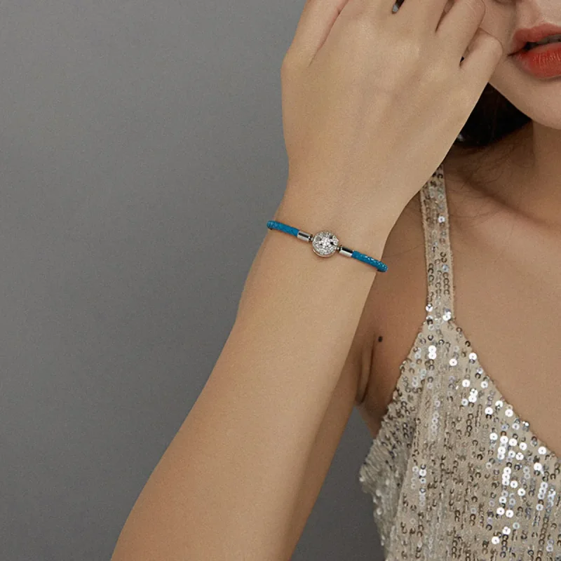 (immagine per) Bracciali in pelle tipo Pandora Fiocco di neve - SCB196 - Visualizza 5