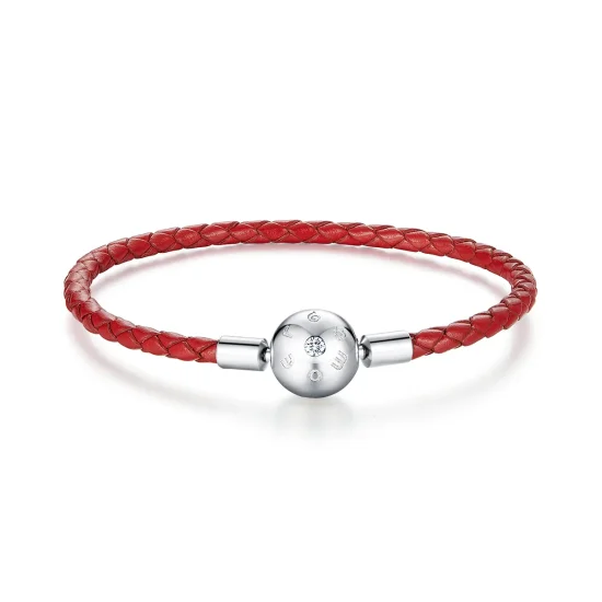 (immagine per) Bracciali in pelle tipo Pandora Pelle Rossa - BSB042