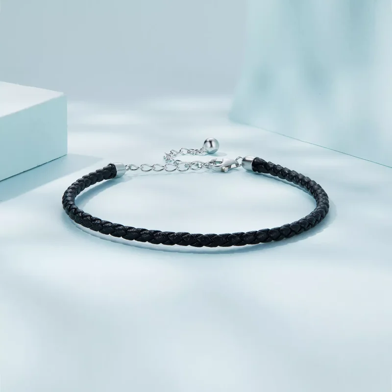 (immagine per) Bracciali in pelle tipo Pandora Semplice - SCB243-BK - Visualizza 2
