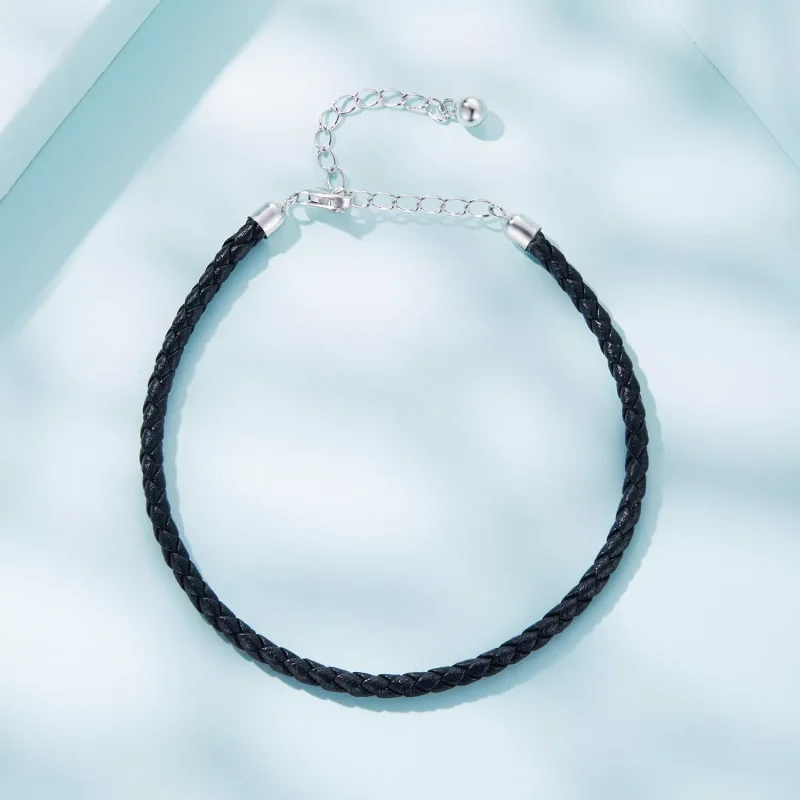 (immagine per) Bracciali in pelle tipo Pandora Semplice - SCB243-BK - Visualizza 4