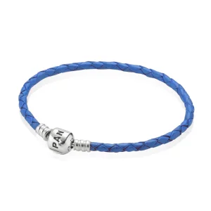 (immagine per) Bracciale in Pelle PANDORA intrecciata Blu
