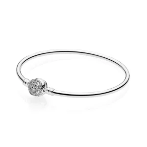 (immagine per) Disney, Bracciale rigido PANDORA in Argento La Bella e la Bestia