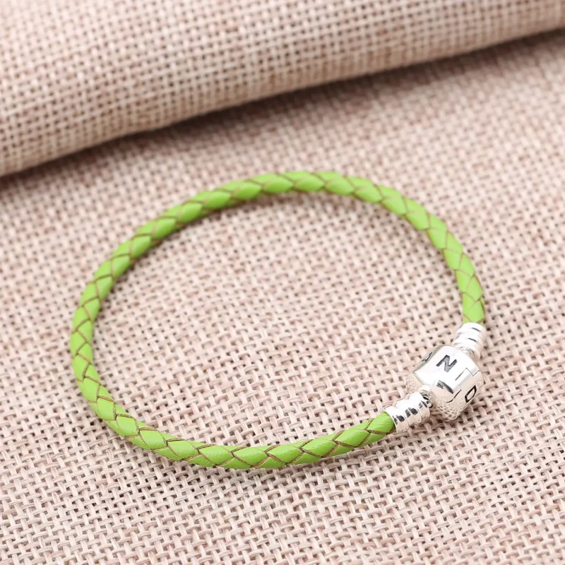 (immagine per) Bracciale in Pelle PANDORA intrecciata verde - Visualizza 2