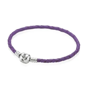(immagine per) Bracciale in Pelle PANDORA intrecciata Viola