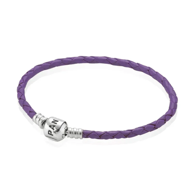 (immagine per) Bracciale in Pelle PANDORA intrecciata Viola