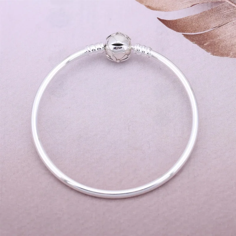(immagine per) Bracciale Rigido PANDORA componibile con chiusura Fiocco Delicato - Visualizza 4