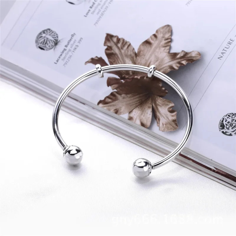 (immagine per) Bracciale Rigido PANDORA Aperto in Argento con Distanziatori 596477 - Visualizza 2