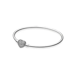 (immagine per) Bracciale rigido componibile Sempre nel mio Cuore - 590722CZ PANDORA