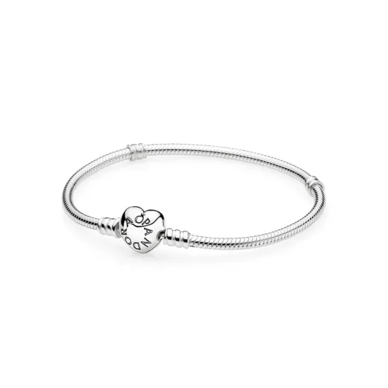 (immagine per) Bracciale Componibile in Argento con Chiusura a Cuore - Pandora