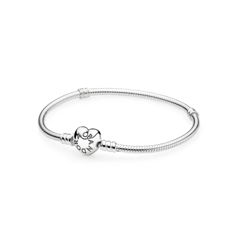 (immagine per) Bracciale Componibile in Argento con Chiusura a Cuore - Pandora