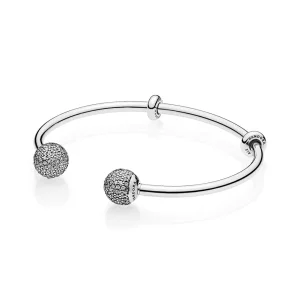 (immagine per) Bracciale Rigido PANDORA Aperto in Argento con Distanziatori 596438CZ