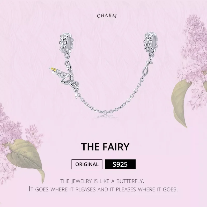 (immagine per) Catena di Sicurezza tipo Pandora Elfo dei fiori - SCC1278 - Visualizza 2