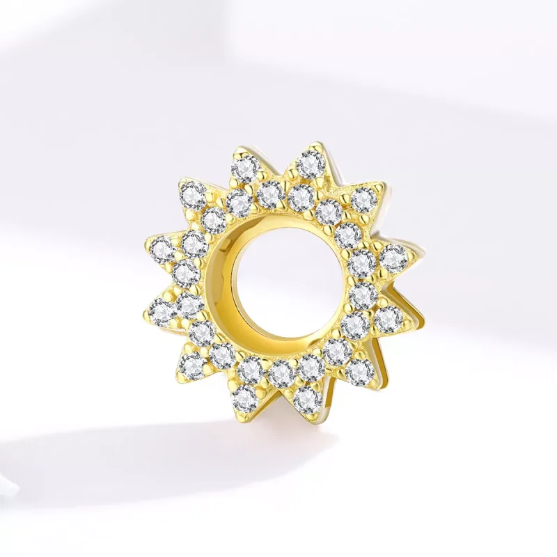 (immagine per) Charm Clip tipo Pandora Girasole - SCX107 - Visualizza 3