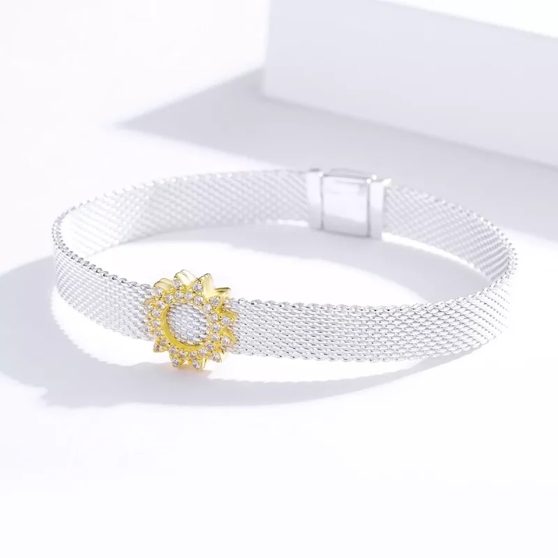 (immagine per) Charm Clip tipo Pandora Girasole - SCX107 - Visualizza 4