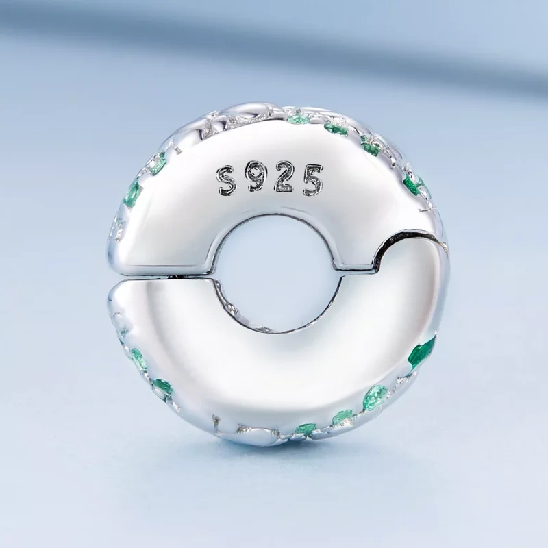(immagine per) Charm Clip tipo Pandora Quadrifoglio - BSC678 - Visualizza 3