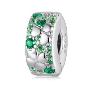 (immagine per) Charm Clip tipo Pandora Quadrifoglio - BSC678