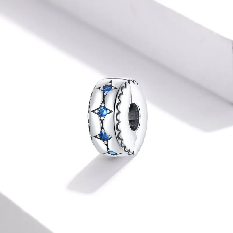 (immagine per) Charm Clip tipo Pandora Stellato - BSC443 - Visualizza 2
