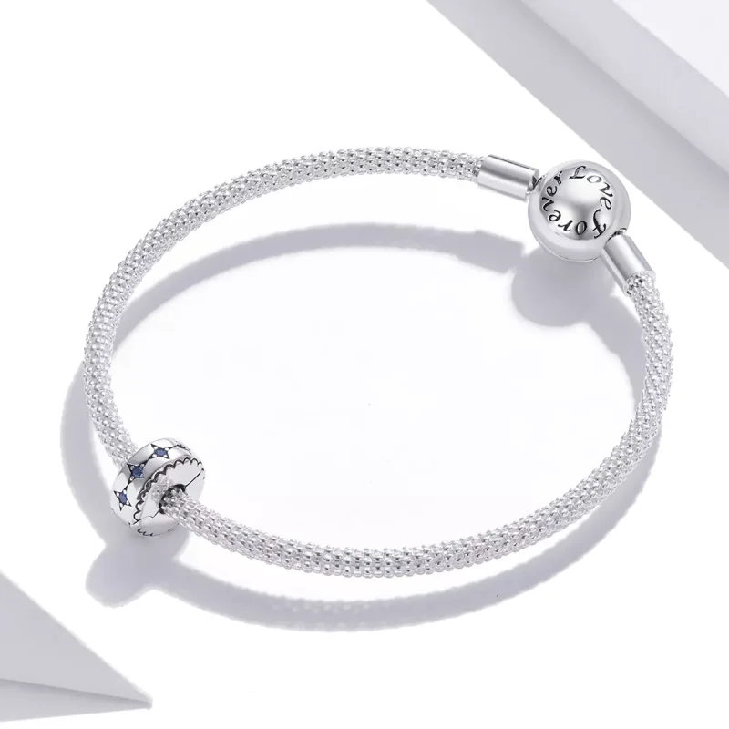 (immagine per) Charm Clip tipo Pandora Stellato - BSC443 - Visualizza 3