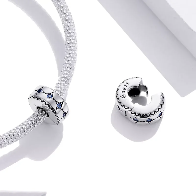 (immagine per) Charm Clip tipo Pandora Stellato - BSC443 - Visualizza 4