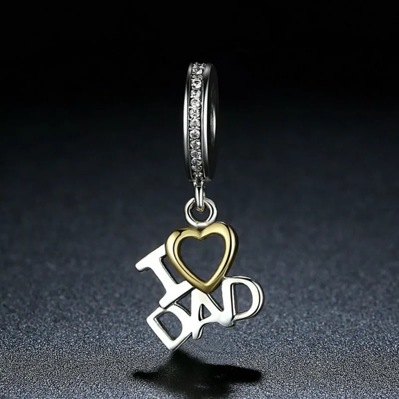 (immagine per) Charm Pendente tipo Pandora Amo papà - SCC052 - Visualizza 5