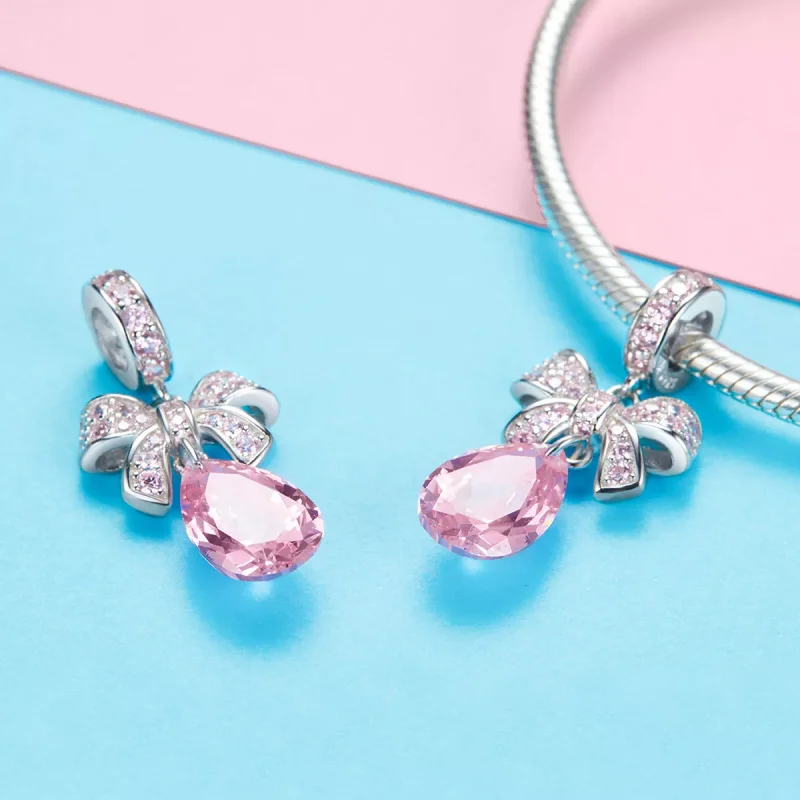 (immagine per) Charm Pendente tipo Pandora Arco rosa - SCC1074 - Visualizza 3