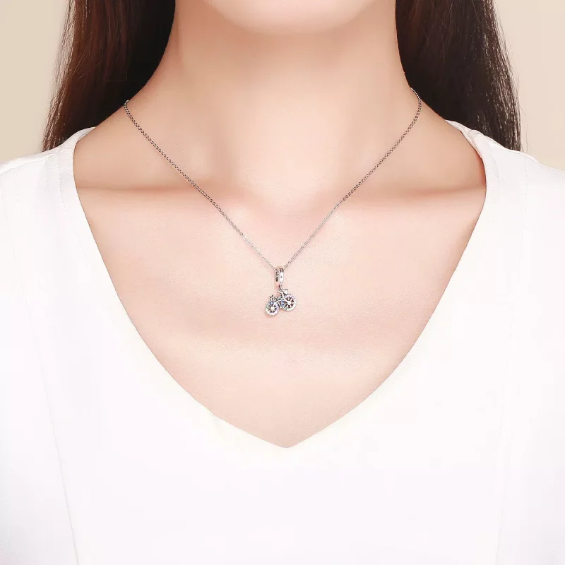 (immagine per) Charm Pendente tipo Pandora Bicicletta - SCC1082 - Visualizza 3