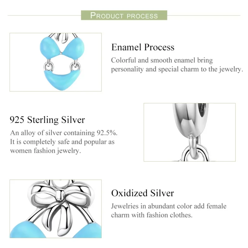 (immagine per) Charm Pendente tipo Pandora Bikini - SCC1157 - Visualizza 4
