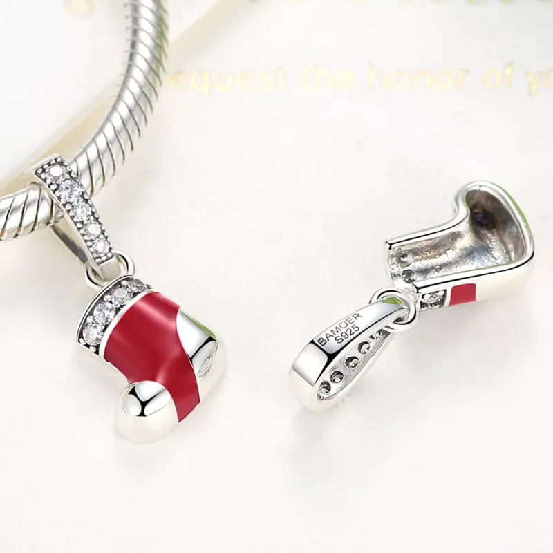 (immagine per) Charm Pendente tipo Pandora Calzini di Natale - SCC074 - Visualizza 2