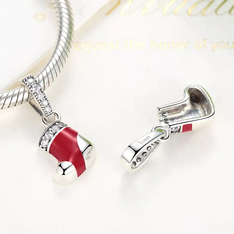 (immagine per) Charm Pendente tipo Pandora Calzini di Natale - SCC074 - Visualizza 3