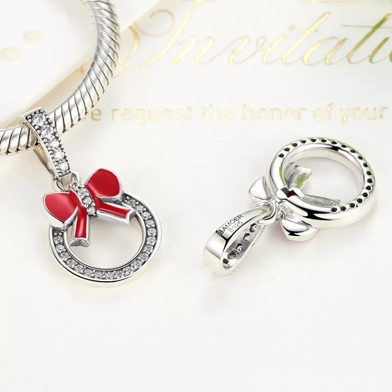 (immagine per) Charm Pendente tipo Pandora Corona di Natale - SCC077 - Visualizza 2